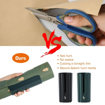 Gift Paper Roll and Slide Cutter