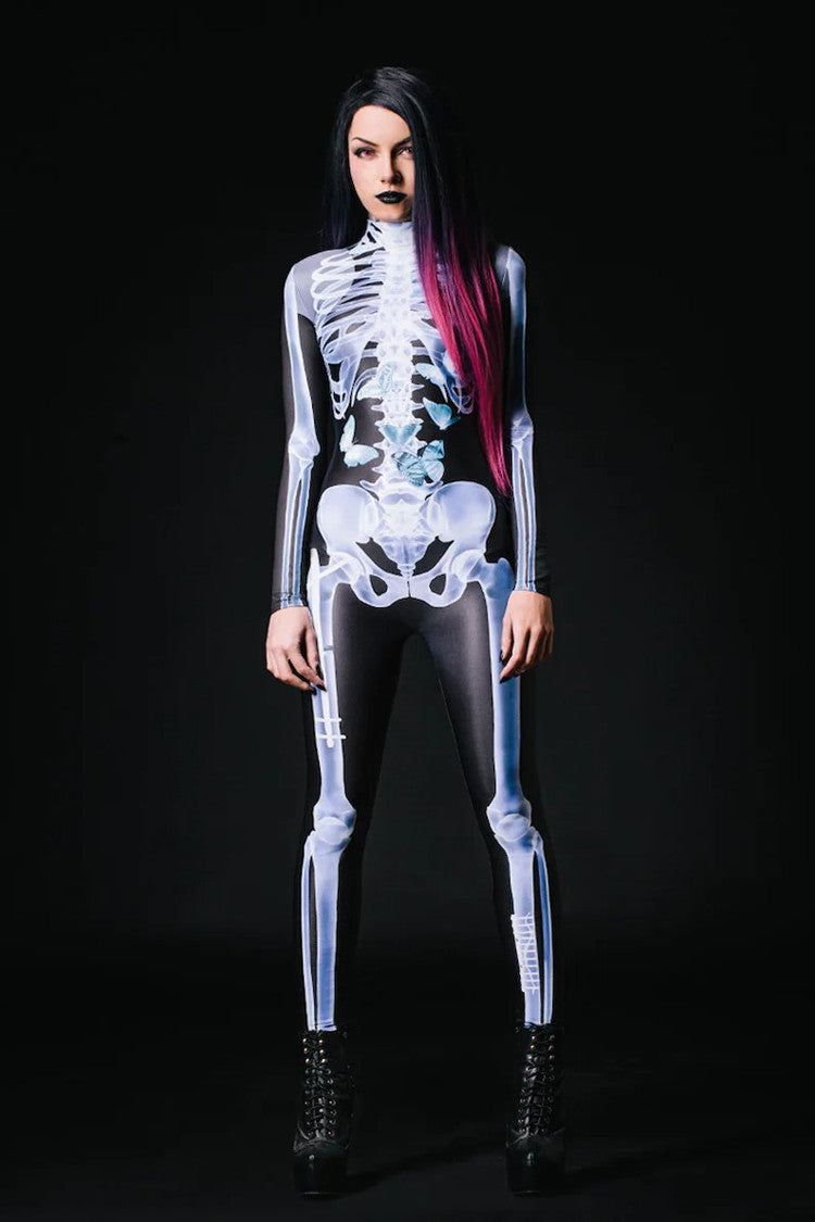 Skeleton 3D Halloween Bodysuit