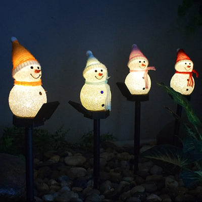 Solar Christmas Lights Snowman