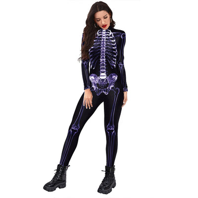 3D Glow Skeleton Jumpsuit