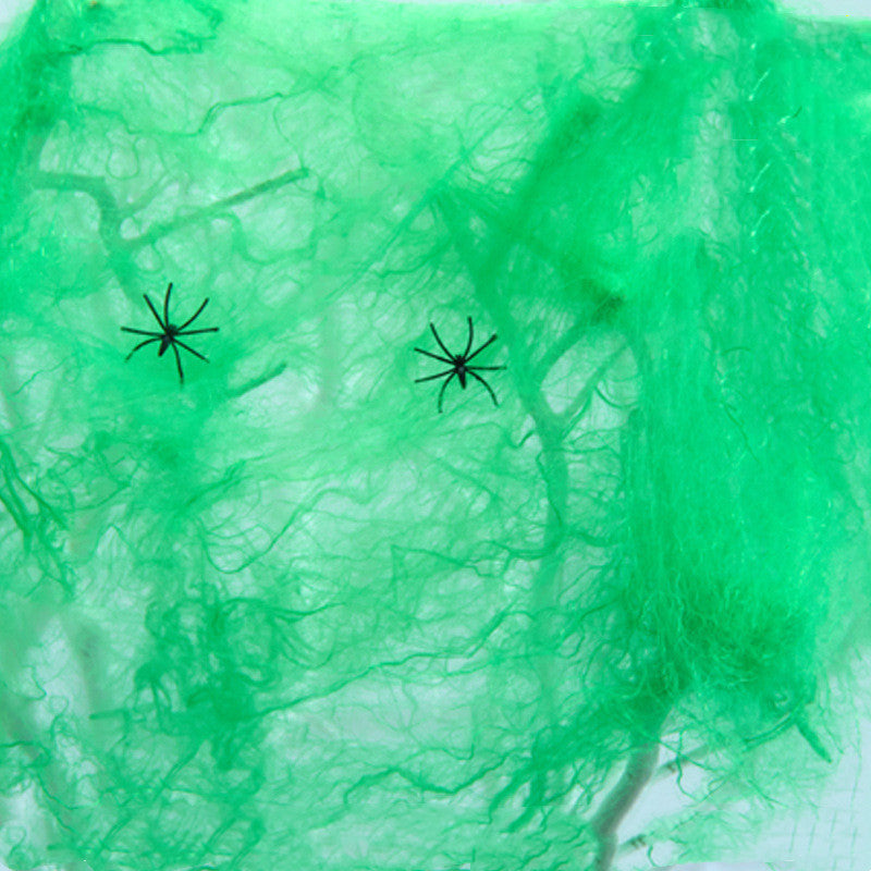 Spider Cotton Halloween Web Decor