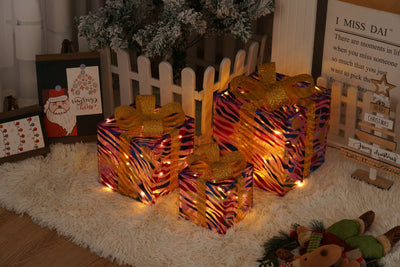 Christmas Gift Box Lights - 3-Piece Set