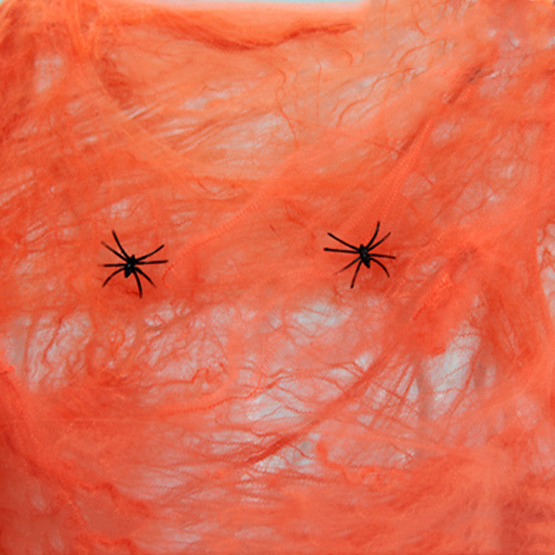 Spider Cotton Halloween Web Decor