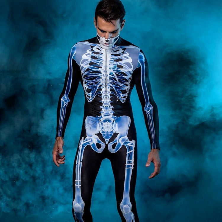 Skeleton 3D Halloween Bodysuit