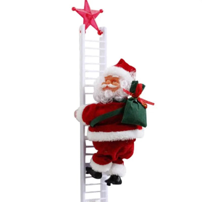 Santa Climbing Ladder Christmas Decoration