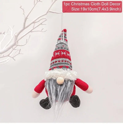 Festive Faceless Gnome Doll