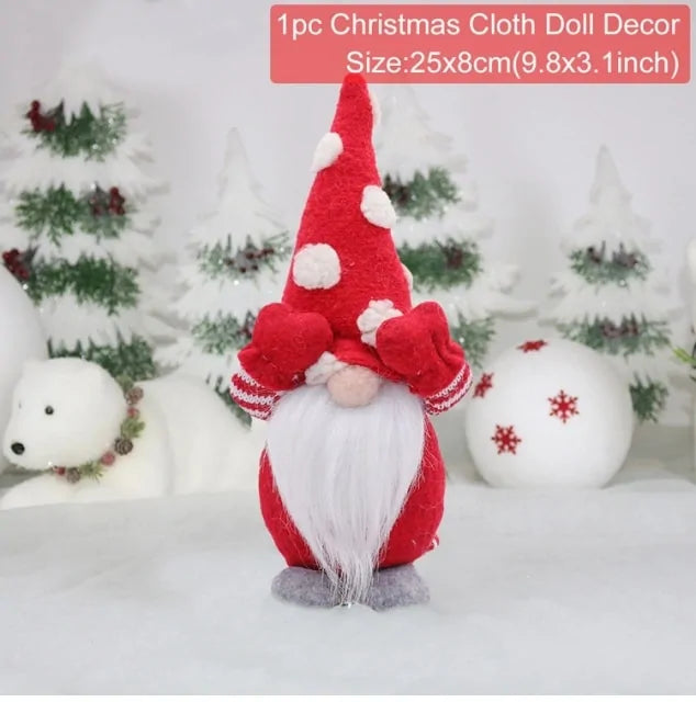 Festive Faceless Gnome Doll