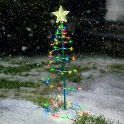 Solar-Powered Christmas Tree Lights