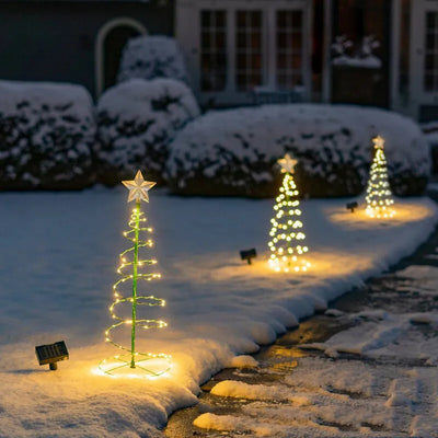 Solar-Powered Christmas Tree Lights