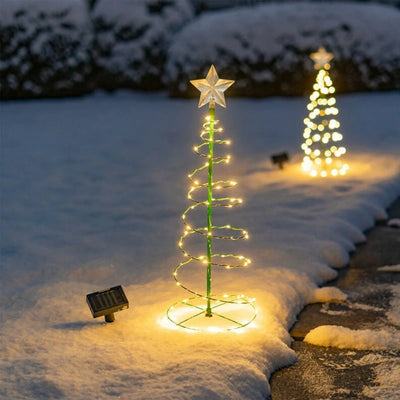 Solar-Powered Christmas Tree Lights