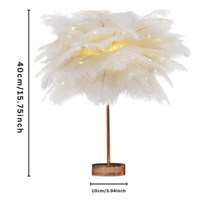 Feather Table Lamp