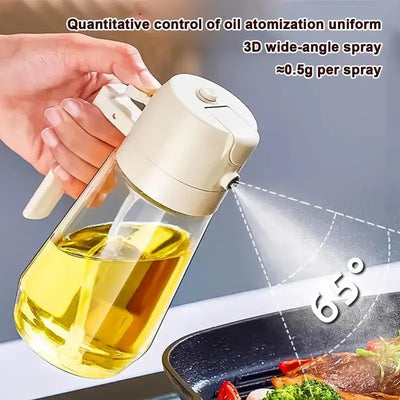 Versatile Oil & Vinegar Sprayer Glass Bottle