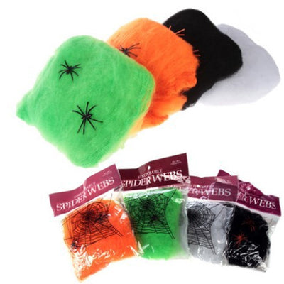 Spider Cotton Halloween Web Decor