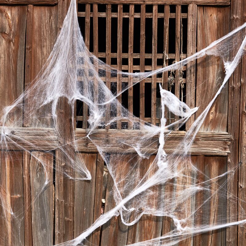 Spider Cotton Halloween Web Decor