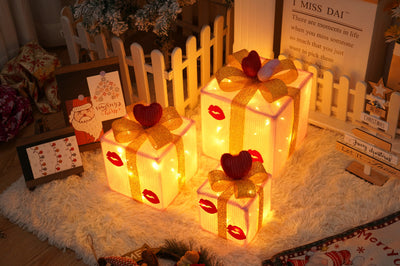 Christmas Gift Box Lights - 3-Piece Set