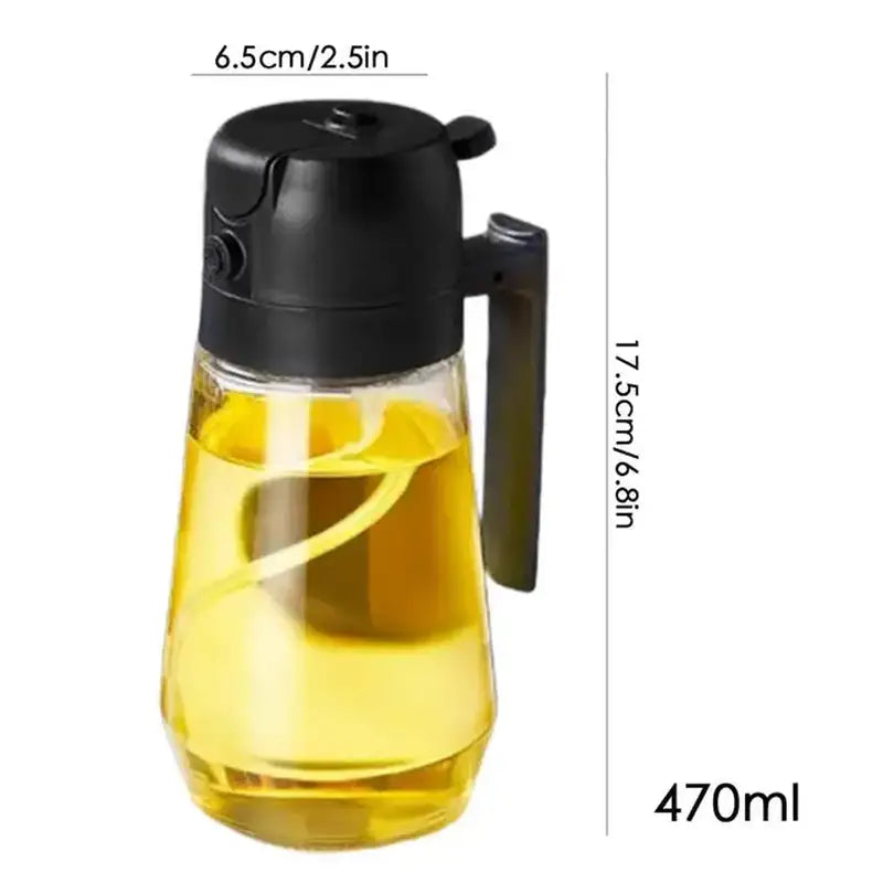 Versatile Oil & Vinegar Sprayer Glass Bottle