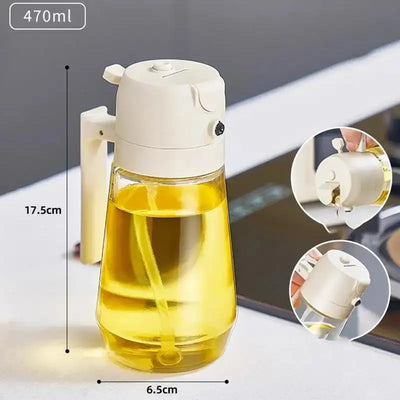 Versatile Oil & Vinegar Sprayer Glass Bottle