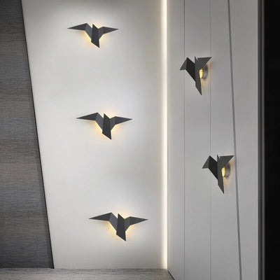 Nordic Iron Bird Wall Lamp