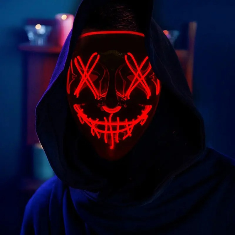 LED Halloween Party Mask