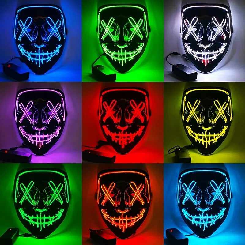 LED Halloween Party Mask