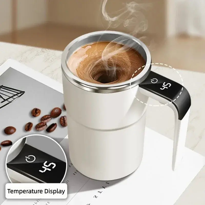 Electric Self-Mixing Coffee Mug