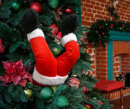 Garden decoration Elf legs Christmas Day