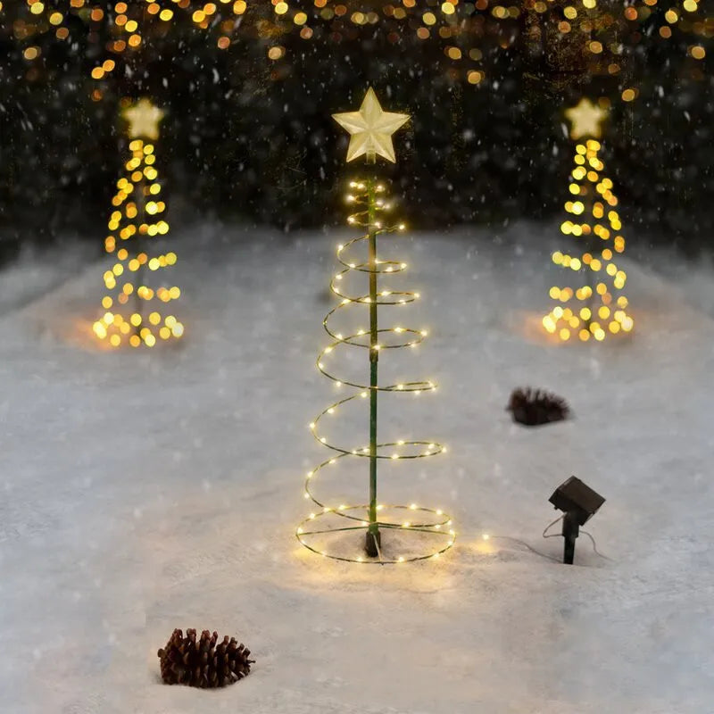 Solar-Powered Christmas Tree Lights